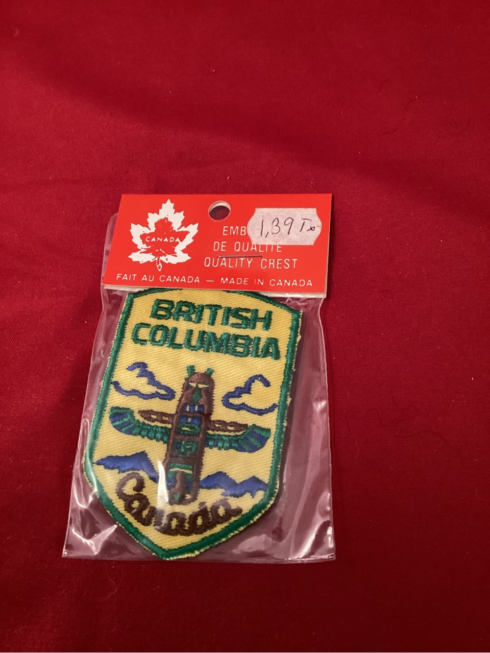 British Columbia Embroidered Crest Patch